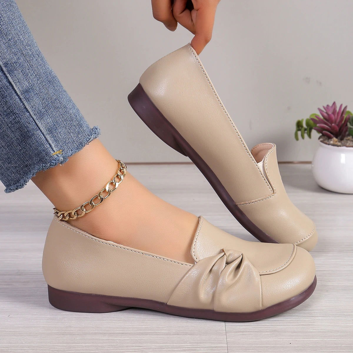 Mocassins en matériau respirant pour un confort optimal