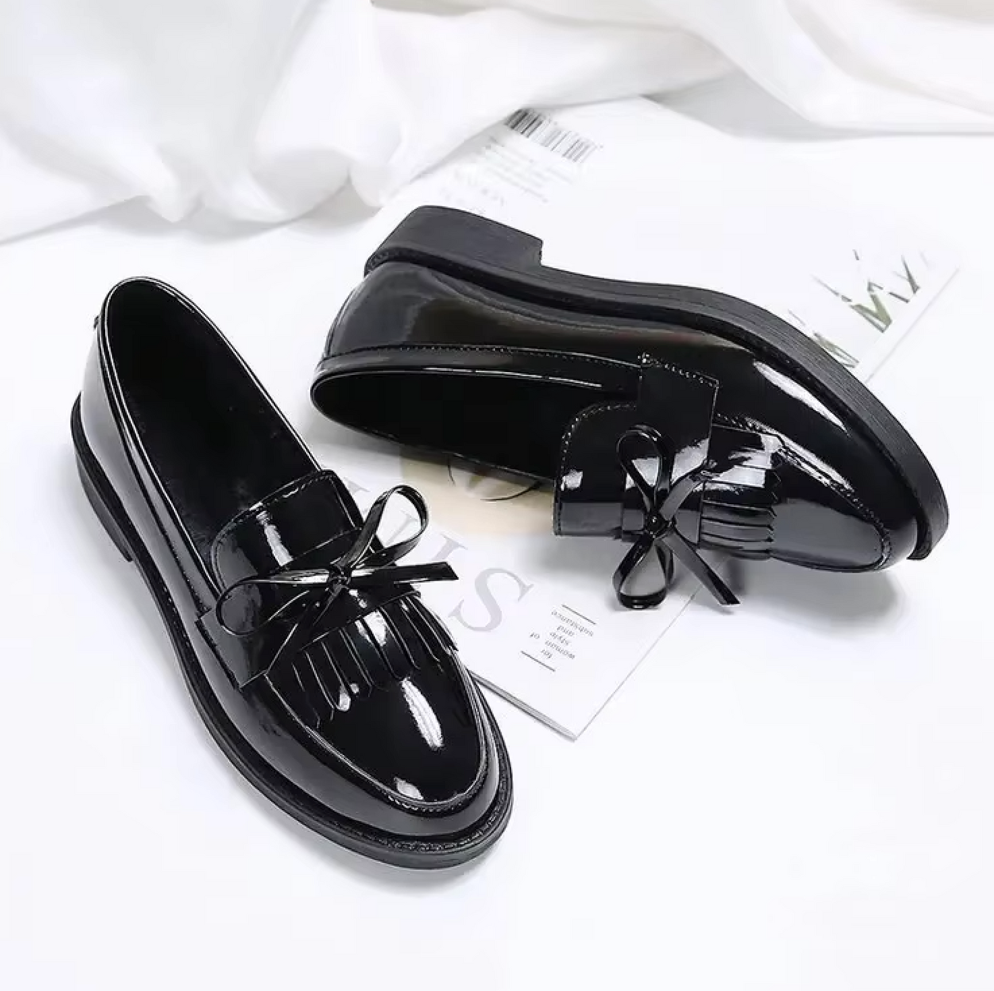 Mocassins Vernis Femme Franges mocassins femme vernis avec présentation du produit