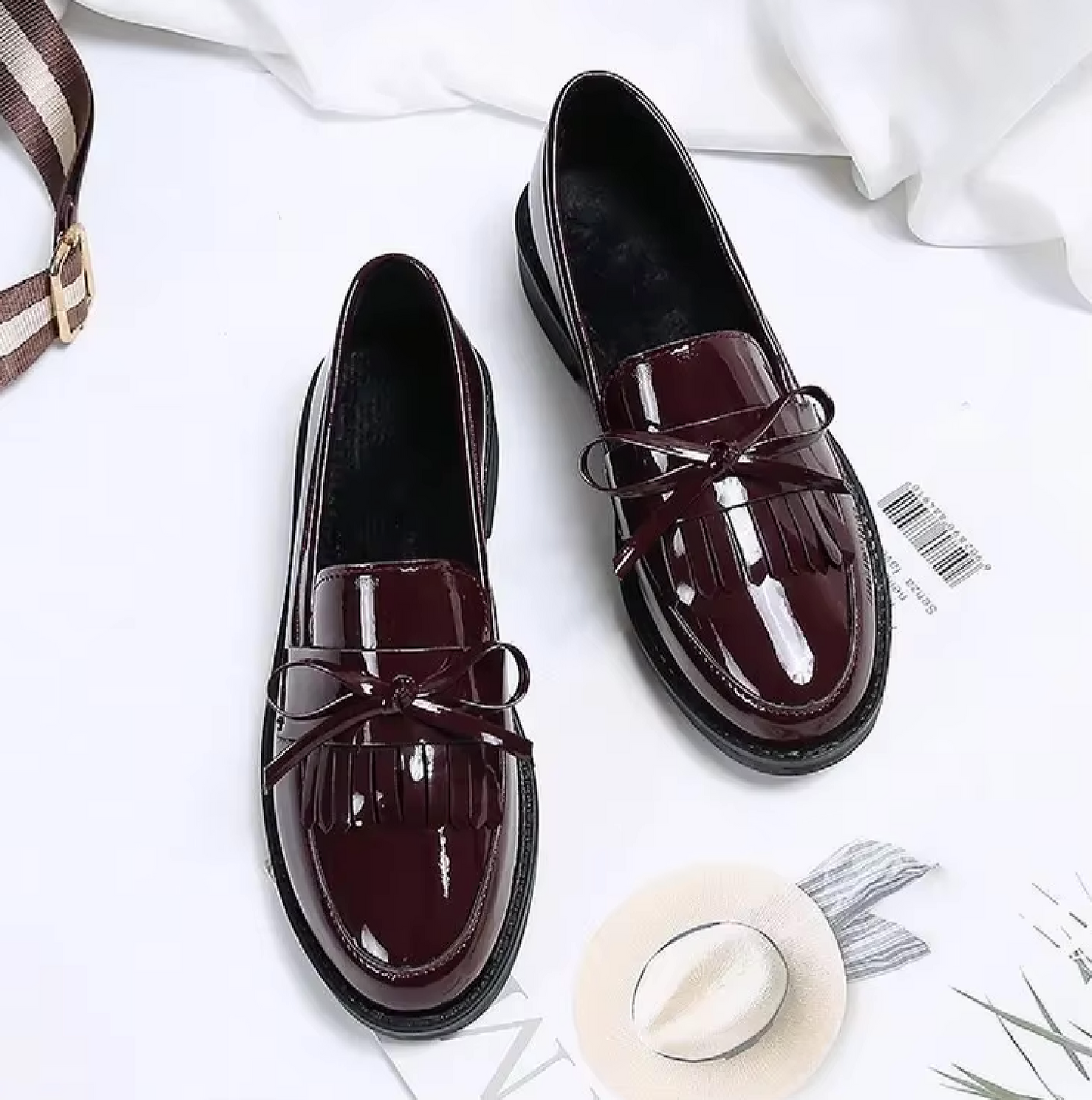 Mocassins Vernis Femme Franges mocassins femme vernis avec vue rapprochée vue 12