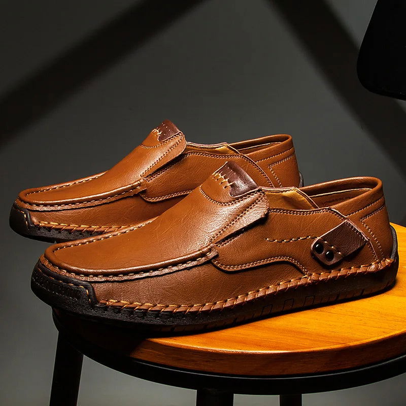 Mocassins Cuir Homme mocassins homme cuir finition vue rapprochée
