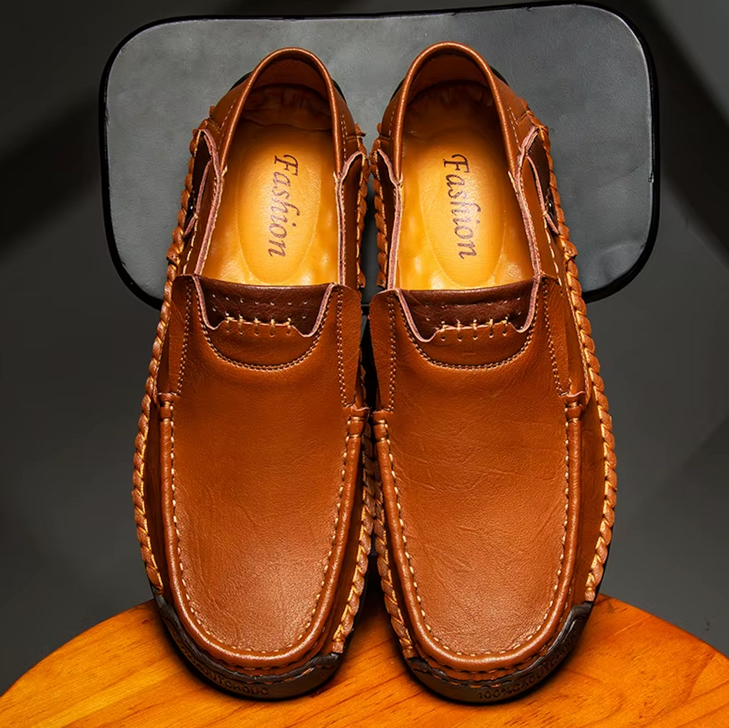 Mocassins Cuir Homme mocassins homme cuir finition vue latérale