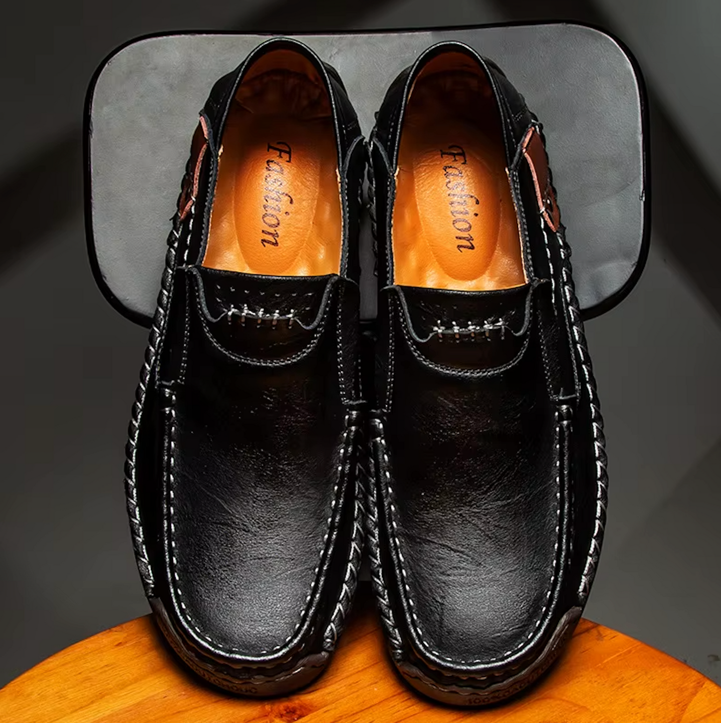 Mocassins Cuir Homme mocassins homme cuir finition vue d'ensemble vue 16