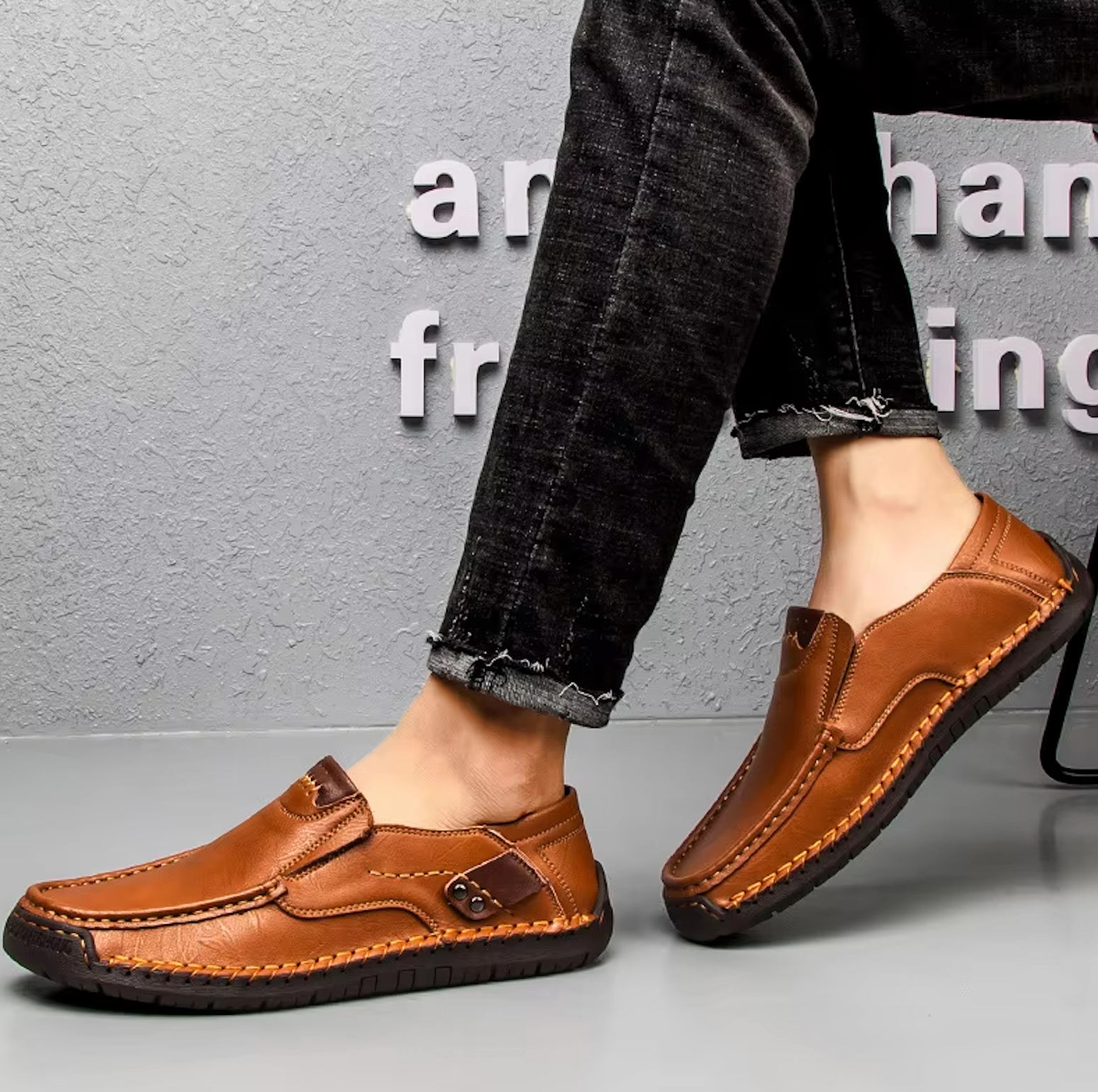Mocassins Cuir Homme mocassins homme cuir finition finitions visibles vue 19