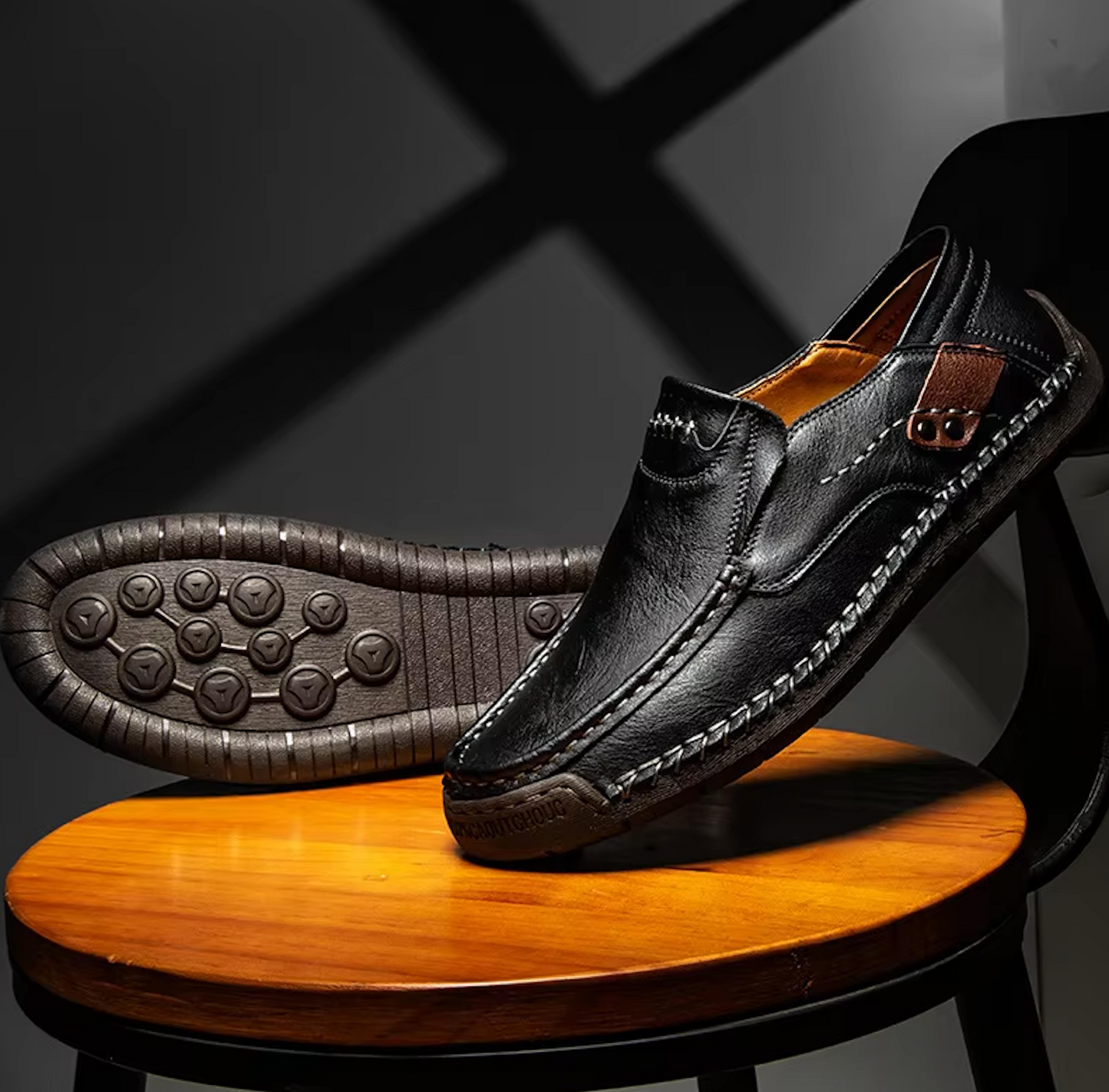 Mocassins Cuir Homme mocassins homme cuir finition vue latérale vue 20