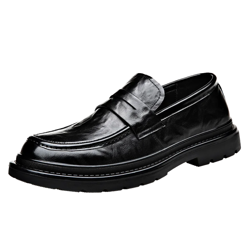 Mocassins en cuir verni avec doublure anti-odeurs
