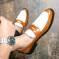 Mocassins en cuir verni avec semelle intérieure amortissante