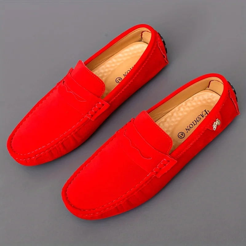 Mocassins en daim avec doublure anti-odeurs