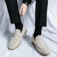 Mocassins en daim avec semelle souple et résistante