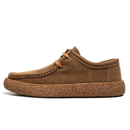Vue arrière des mocassins, talon renforcé