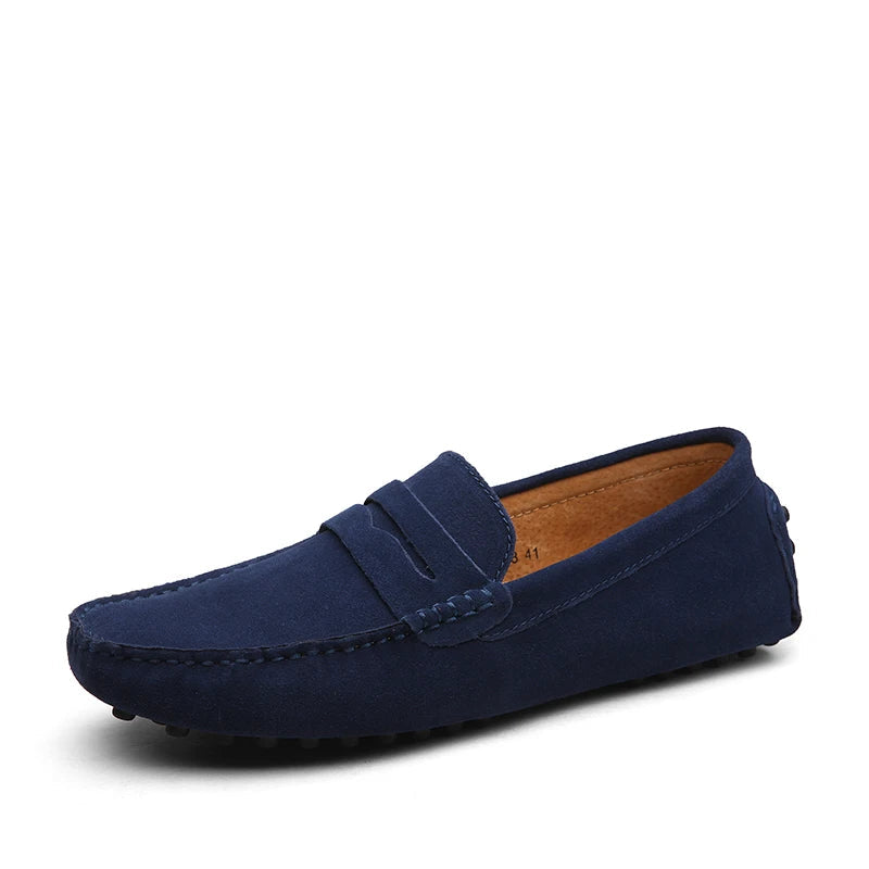 Mocassins élégants en daim pour un style décontracté