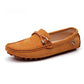 Semelle intérieure amortissante des mocassins en daim pour homme