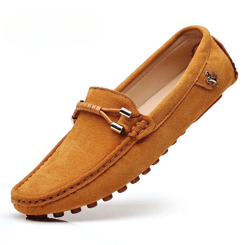 Doublure respirante des mocassins, vue intérieure détaillée