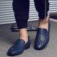 Semelle antidérapante des mocassins en cuir noir