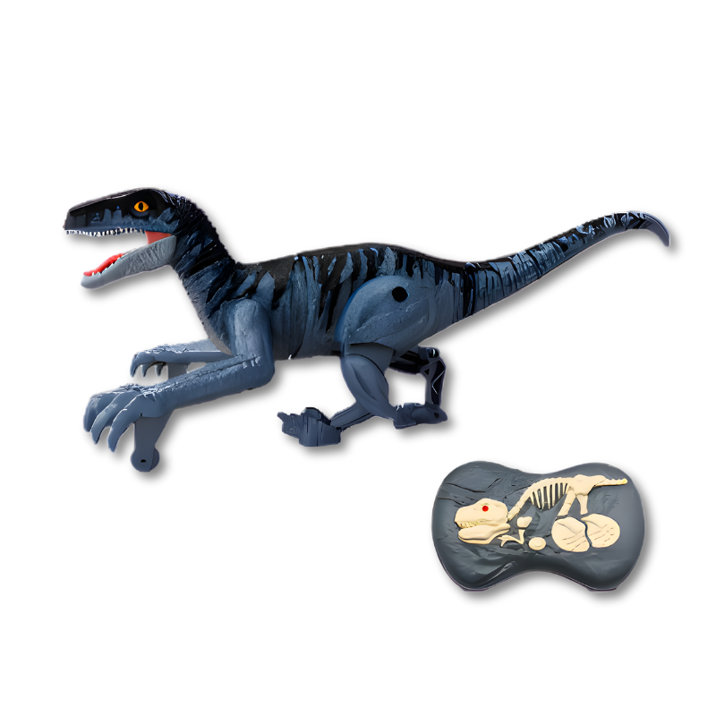 Dinosaure Nightstripe avec motifs distinctifs et lumières