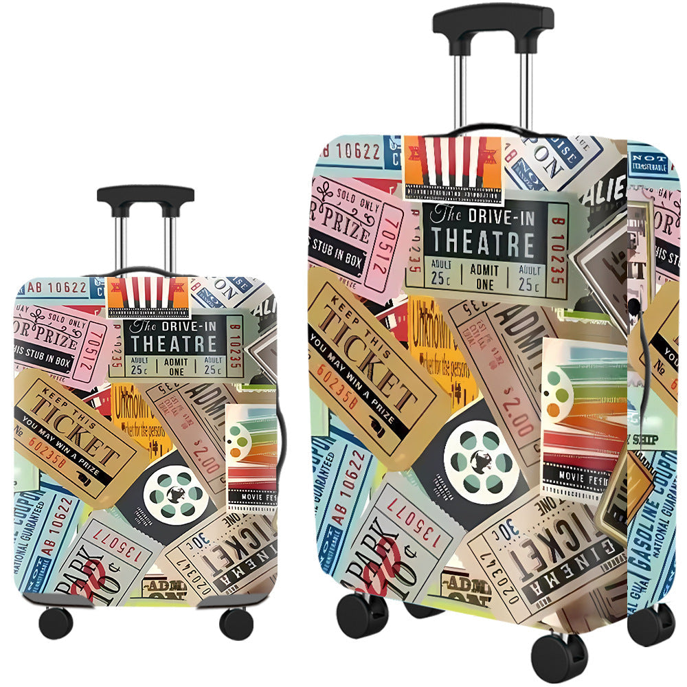 Housse de valise en Lycra imperméable avec motifs colorés