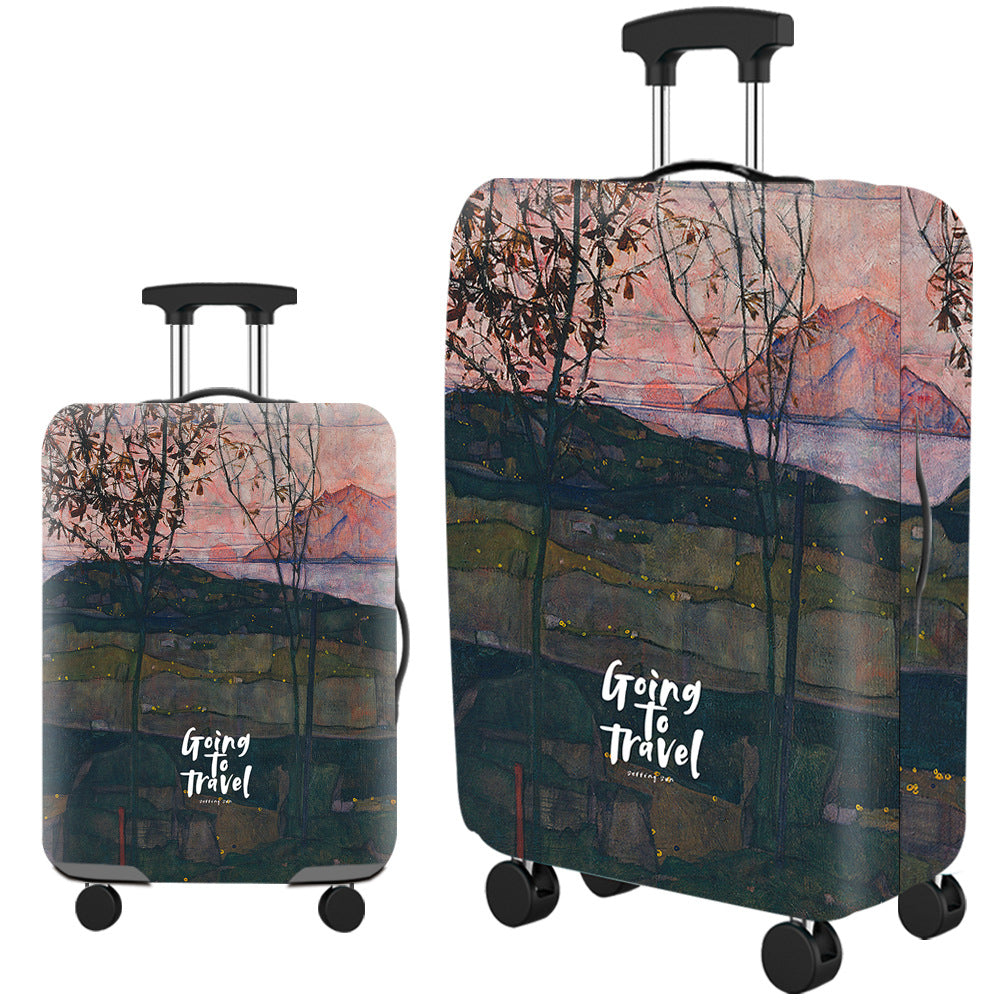 Housse de valise en Lycra imperméable avec motifs colorés