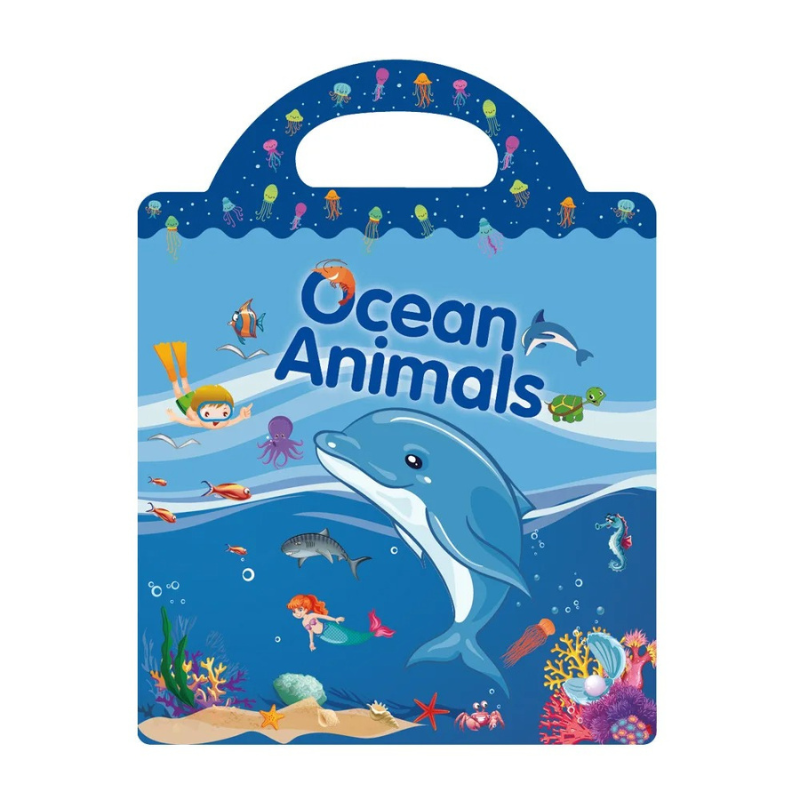 Scène sous-marine avec divers animaux océaniques