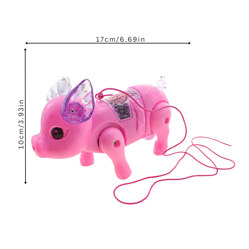 Dimensions du jouet cochon musical en plastique ABS