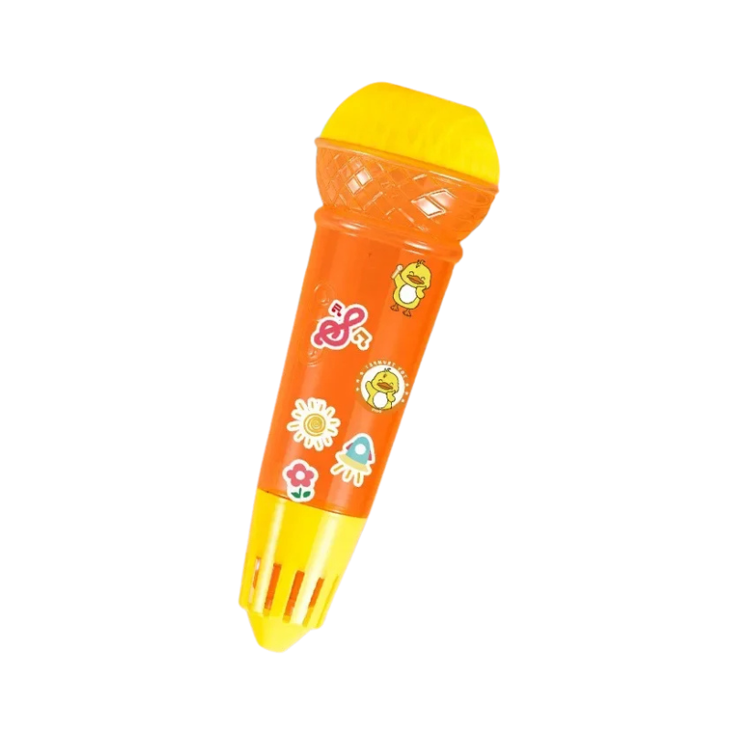 Microphone éducatif pour enfants en couleur orange