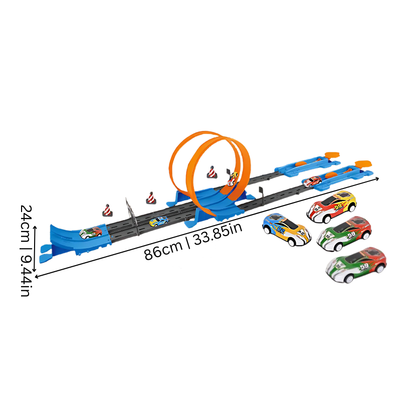 Ensemble de 40 pièces de piste orange
