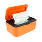 Distributeur de lingettes orange en plastique ABS