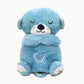 Loutre bleue en peluche, veilleuse musicale pour bébé