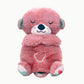 Loutre rose en peluche, veilleuse avec lumière tamisée