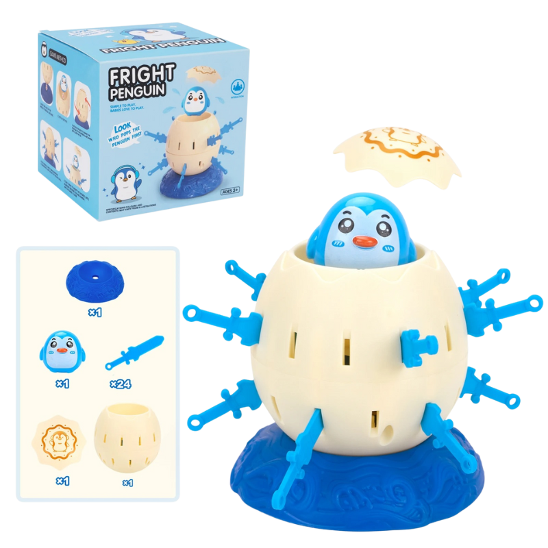 Pingouin en plastique coloré du jeu Pop-Up