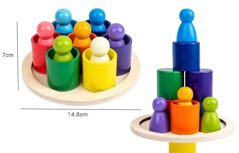 Vue rapprochée de blocs pastel empilés en forme d'arc