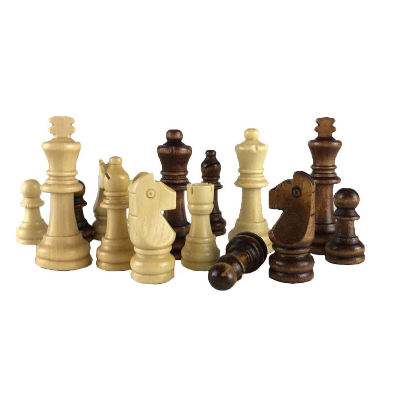 Pièces d'échecs taille 4, design Staunton classique