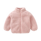 Veste enfant rose, tissu agréable au toucher