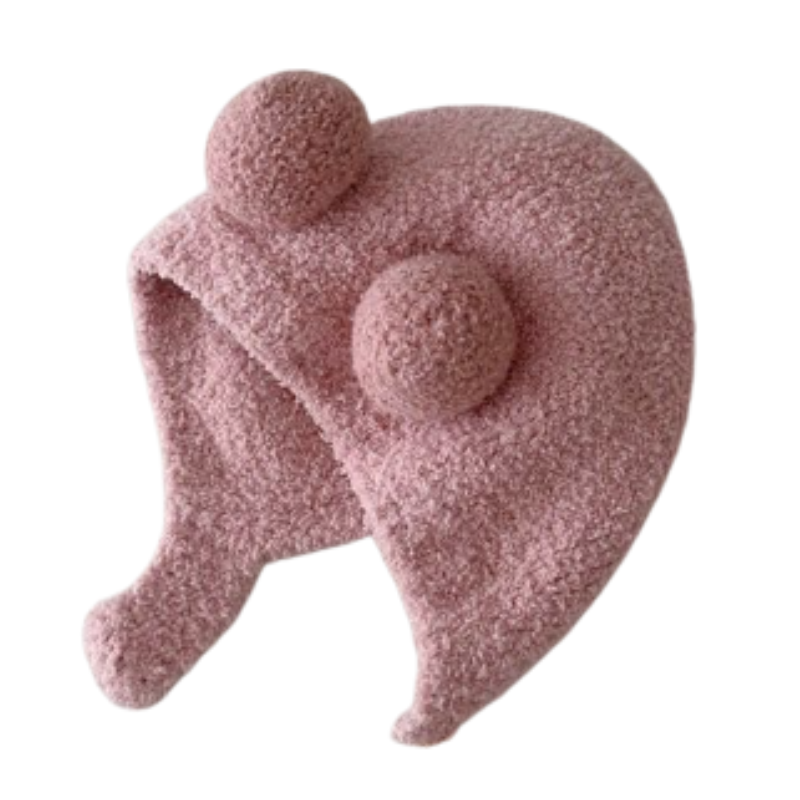 Bonnet rose doux pour bébé