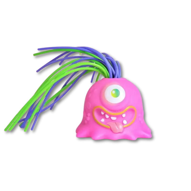 Jouet monstre rose, interactif et anti-stress