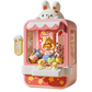 Machine à pince rose avec motif de lapin
