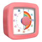 Minuteur visuel rose pour enfants, gros plan