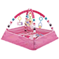 Tapis d'activité rose pour bébé, stimulant et confortable