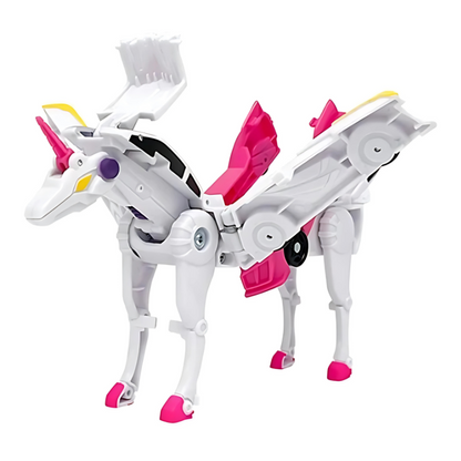 Voiture transformable rose, détails des roues