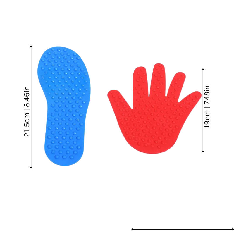Dimensions du parcours de jeu interactif pour enfants