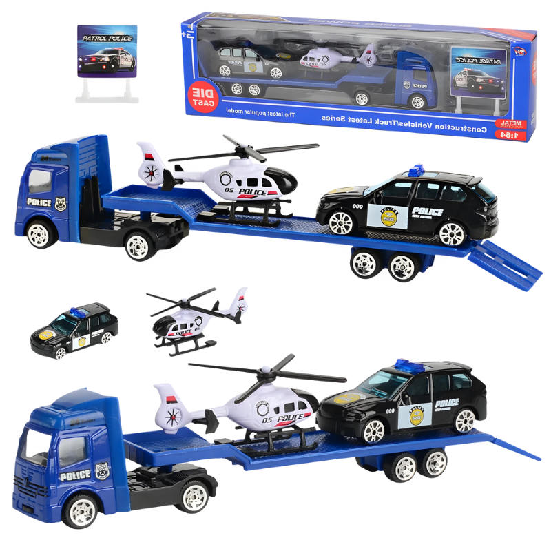 Voiture de police miniature avec détails réalistes
