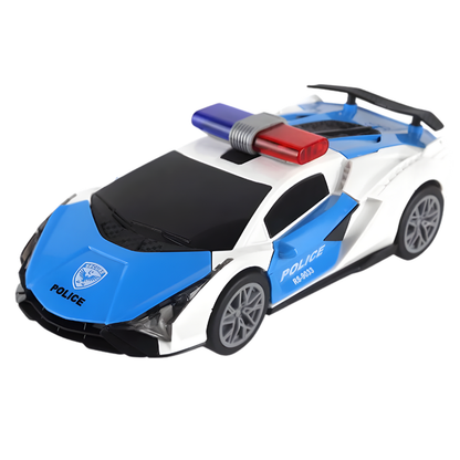 Modèle de voiture de police transformable pour enfants