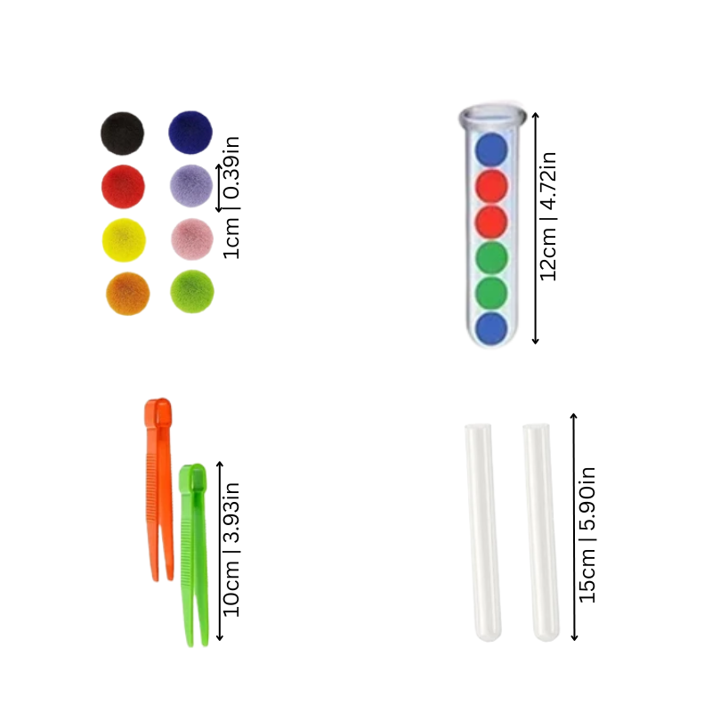 Balles colorées pour activités de tri et de comptage