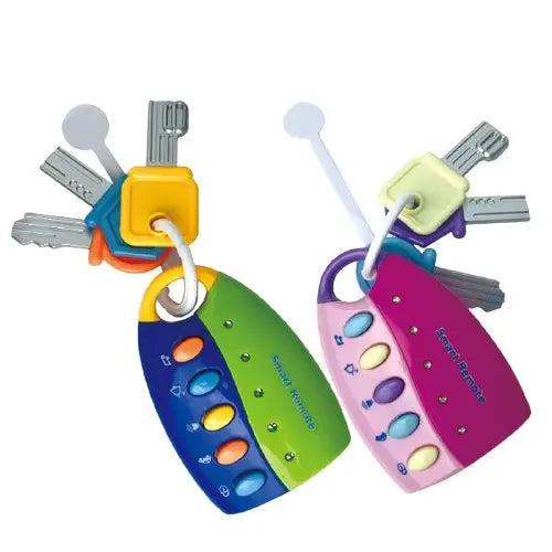 Porte-clés musical en bois avec touches colorées