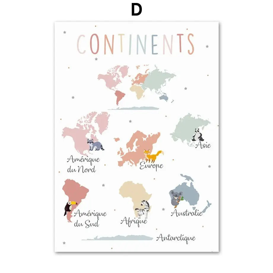 Affiche des formes géométriques avec exemples visuels