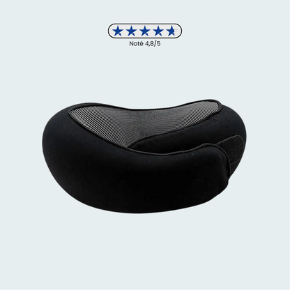 Coussin de voyage avec sangles ajustables sur un siège