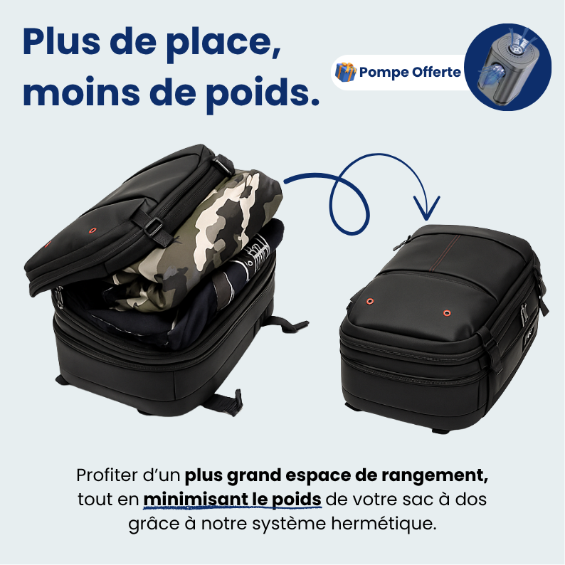 Femme ajustant les bretelles d'un sac à dos confortable