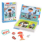 Ensemble de pièces colorées de puzzle magnétique Tangram pour enfants