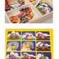 Puzzle magnétique en bois avec pièces de transport colorées