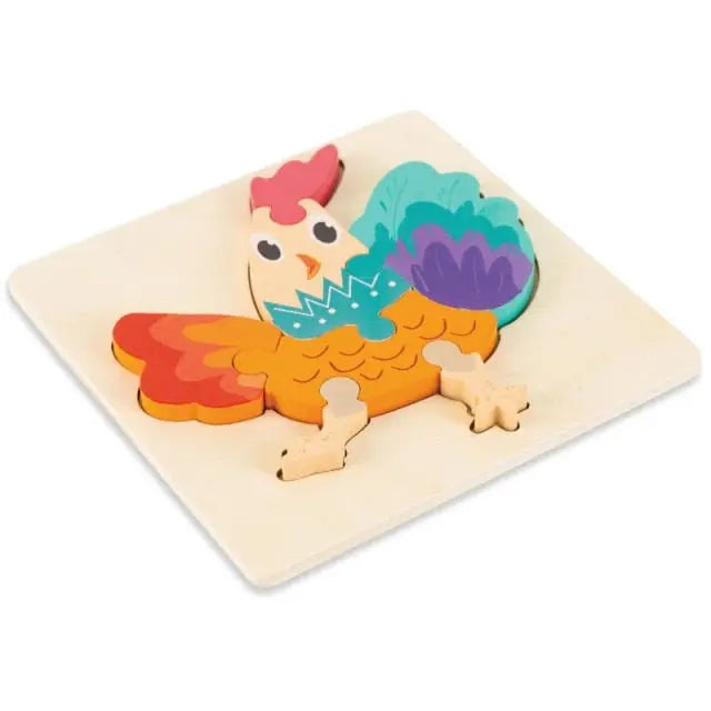 Pièces de puzzle en bois représentant un singe