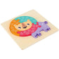 Pièces de puzzle montrant un hippopotame et une girafe