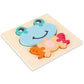 Puzzle en bois avec un ours polaire et un renne